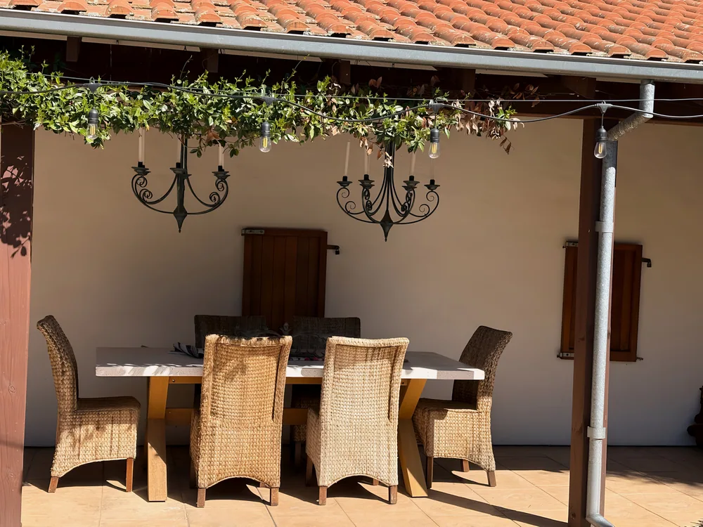 The courtyard table