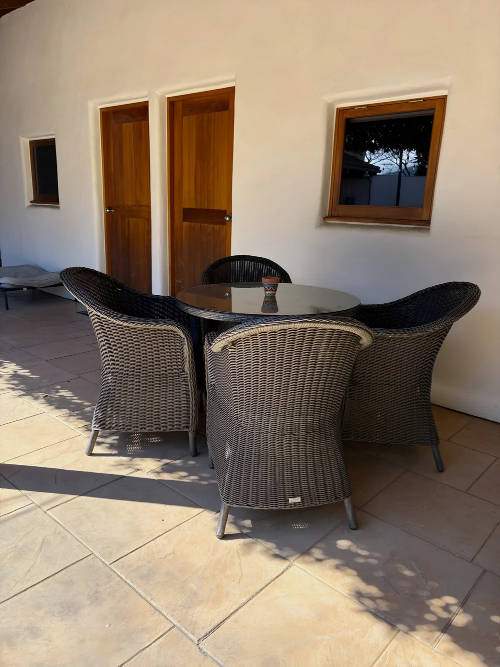 A welcoming place to sit in El Grouso’s courtyard